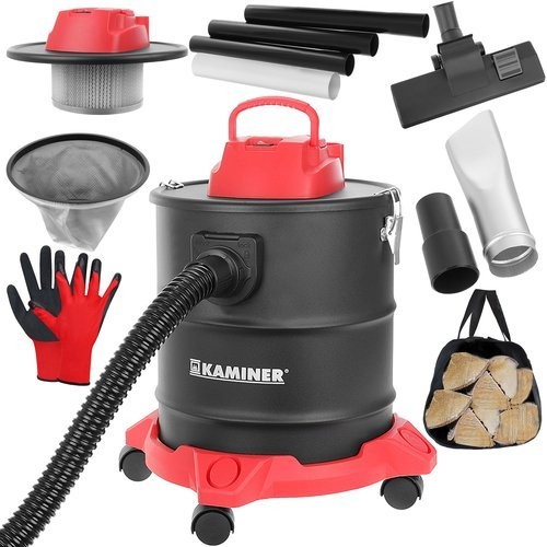Aspirator cenusa 20L, 2 filtre incluse, filtrare dubla, functie suflanta, 1600W, 230V, 50Hz, 5,6kg, rosu - imagine 13
